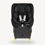 A black Maxi-Cosi Mica 360 Pro infant and toddler car seat designed for comfort and safety.
