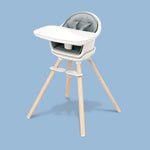 A Maxi-Cosi Moa 8-in-1 High Chair on a blue background.