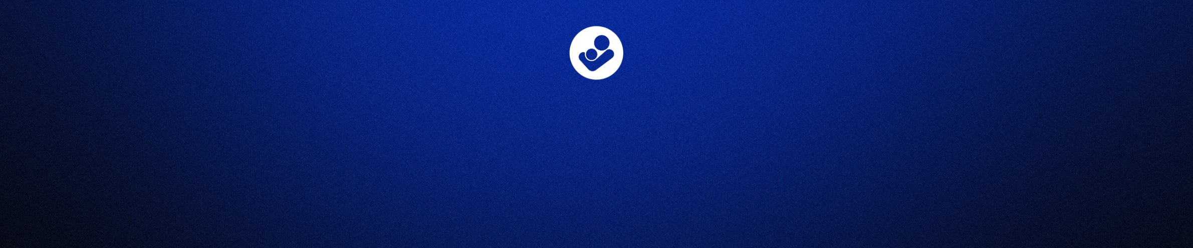 White Maxi-Cosi Logo on a Navy Blue Gradient Banner